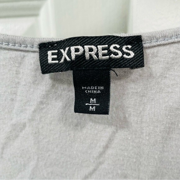 Express Silver and Gray Metallic Lace Tank Top Size M - Picture 5 of 8